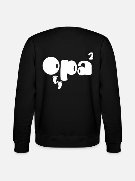 opa zwillinge Geschenkidee - Stanley/Stella Unisex Bio-Sweatshirt CHANGER - Schwarz