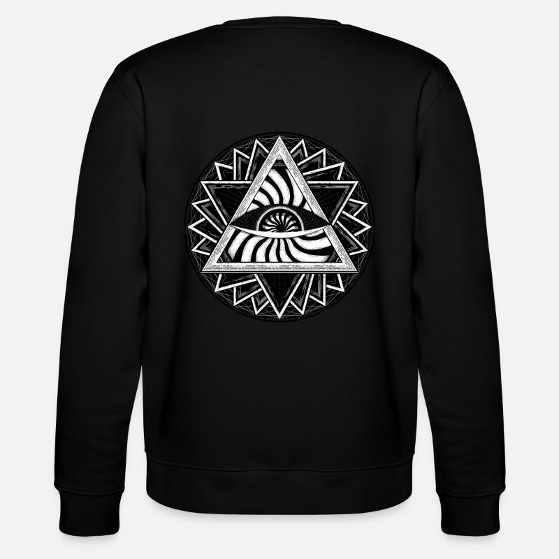Auge der psychedelischen Weisheit - Stanley/Stella Unisex Bio-Sweatshirt CHANGER  - Schwarz