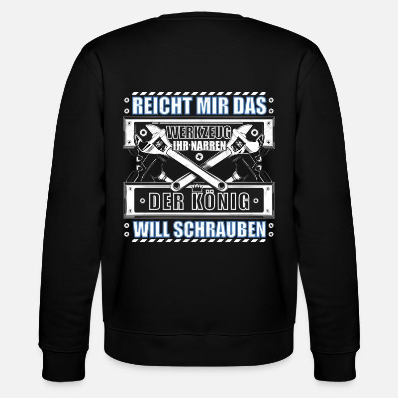 Werkstatt Mechaniker Schrauber - Stanley/Stella Unisex Bio-Sweatshirt CHANGER  - Schwarz