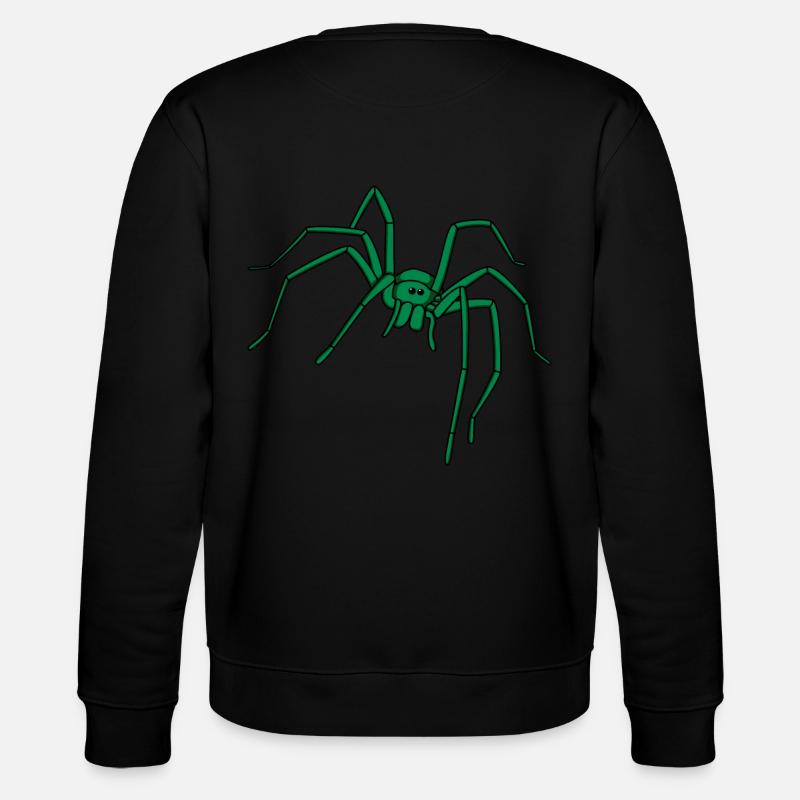 Spinne Giftig Gift Horror Halloween Spinnen - Stanley/Stella Unisex Bio-Sweatshirt CHANGER  - Schwarz