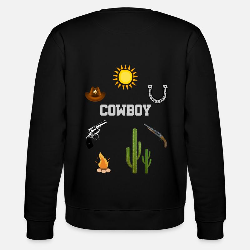 cow-boy - Sweat bio CHANGER Stanley/Stella Unisexe - noir
