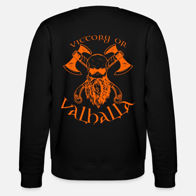 Victory or Valhalla - Stanley/Stella Unisex Bio-Sweatshirt CHANGER  - Schwarz