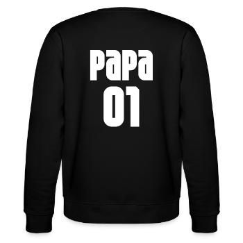 Dad number 01 - Stanley/Stella CHANGER Unisex Organic Sweatshirt - black - Back - Marisol (170cm)
