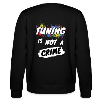 Tuning Is Not a Crime - Car Love - Stanley/Stella Unisex Bio-Sweatshirt CHANGER  - Schwarz - Hinten - Marisol (170cm)