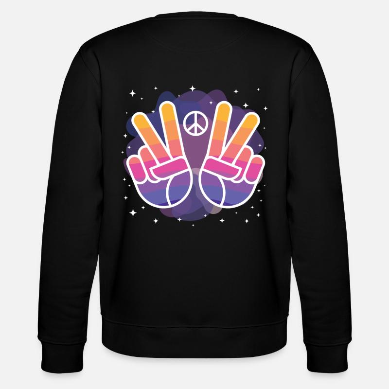 Peace - Stanley/Stella Unisex Bio-Sweatshirt CHANGER  - Schwarz