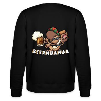 Mexican Chihuahua with beer Beerhuahua - Stanley/Stella CHANGER Unisex Organic Sweatshirt - black - Back - Marisol (170cm)
