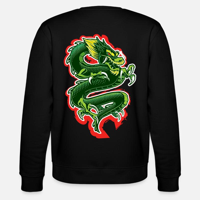 Drachen - Stanley/Stella Unisex Bio-Sweatshirt CHANGER  - Schwarz
