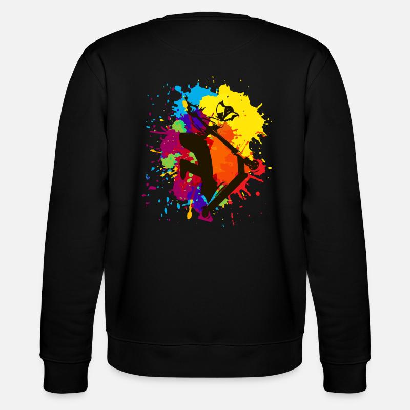 Abstrakte Schablone - Stanley/Stella Unisex Bio-Sweatshirt CHANGER  - Schwarz