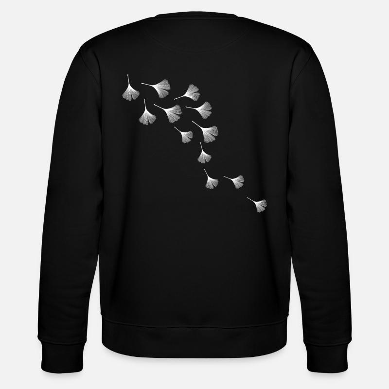 Ginko wave - Stanley/Stella Unisex Bio-Sweatshirt CHANGER  - Schwarz