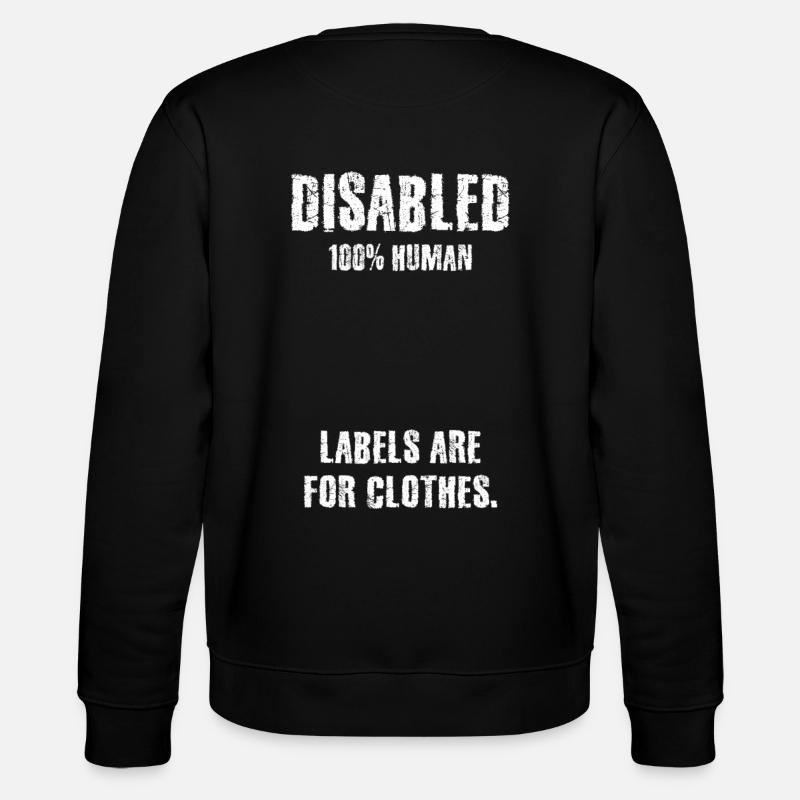 Solidarité, handicap, handicap, inclusion - Sweat bio CHANGER Stanley/Stella Unisexe - noir