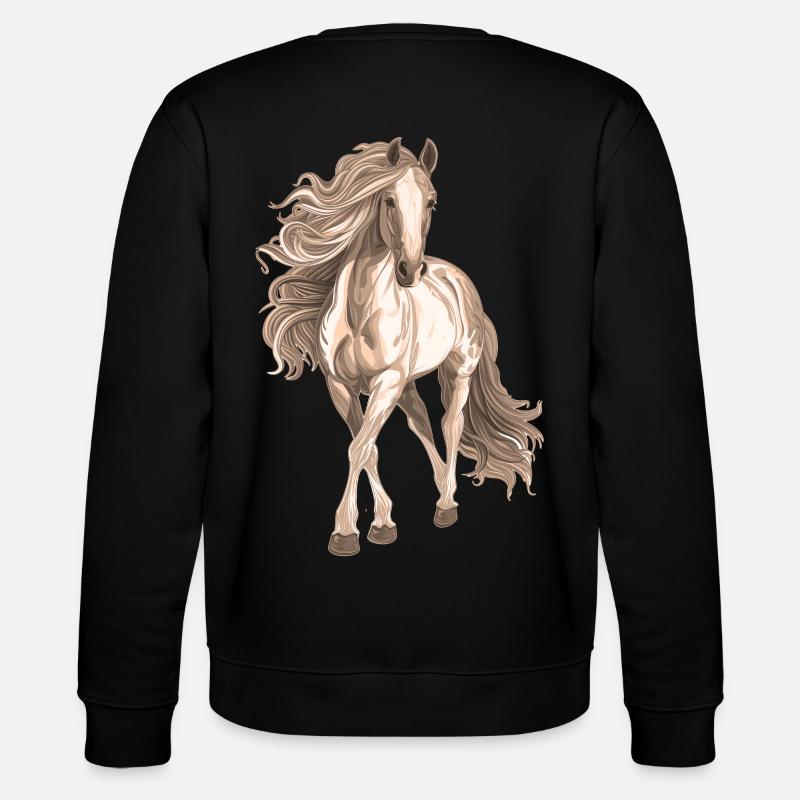 Pferdemotiv - Stanley/Stella Unisex Bio-Sweatshirt CHANGER  - Schwarz