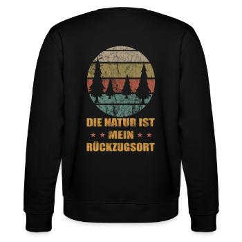 Bergsteigen - Stanley/Stella Unisex Bio-Sweatshirt CHANGER  - Schwarz - Hinten - Marisol (170cm)
