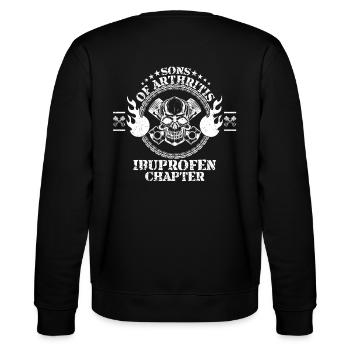 Sons mit Arthritis Ibuprofen Motorradfahrer - Stanley/Stella Unisex Bio-Sweatshirt CHANGER  - Schwarz - Hinten - Marisol (170cm)