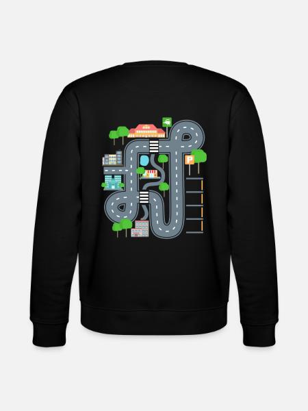 Car Play Mat Shirt for Dad - Stanley/Stella CHANGER Unisex Organic Sweatshirt - black