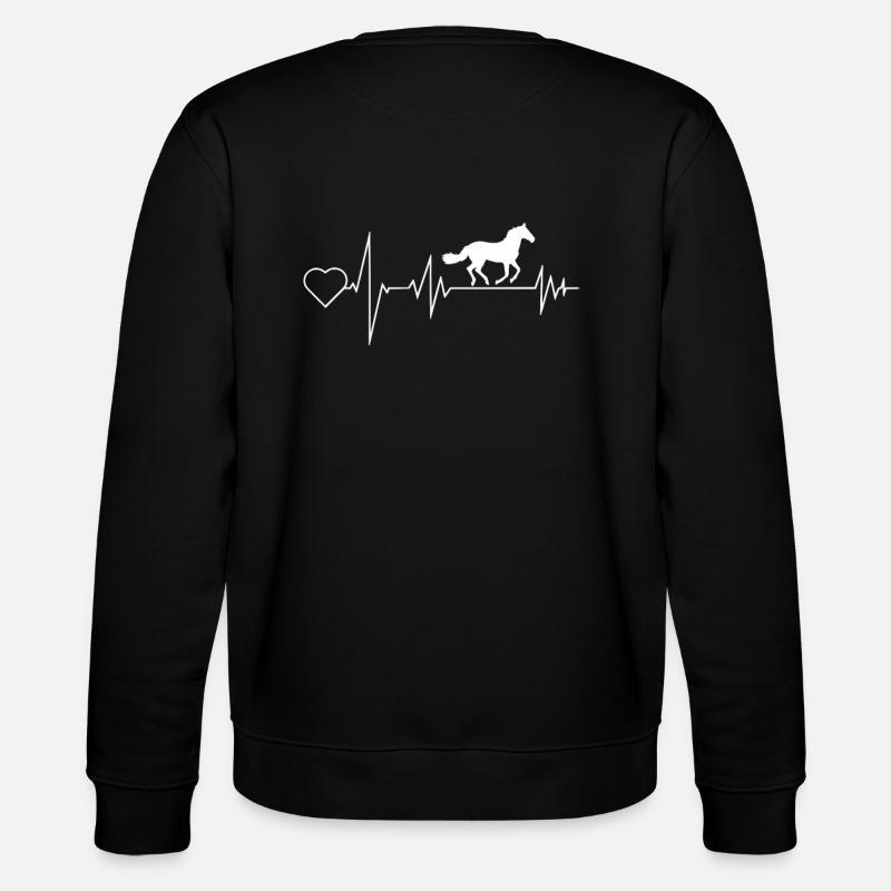 Pferde - Stanley/Stella Unisex Bio-Sweatshirt CHANGER  - Schwarz