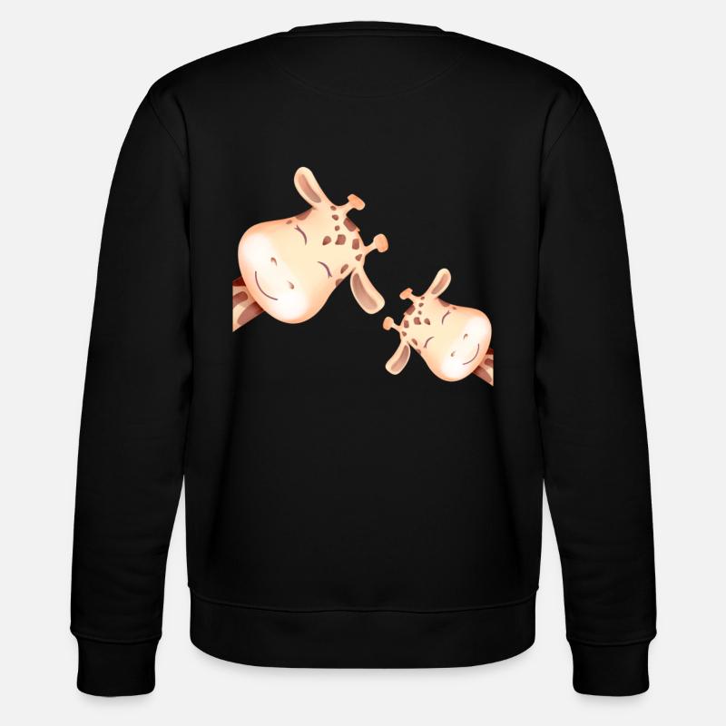 Giraffen - Stanley/Stella Unisex Bio-Sweatshirt CHANGER - Schwarz
