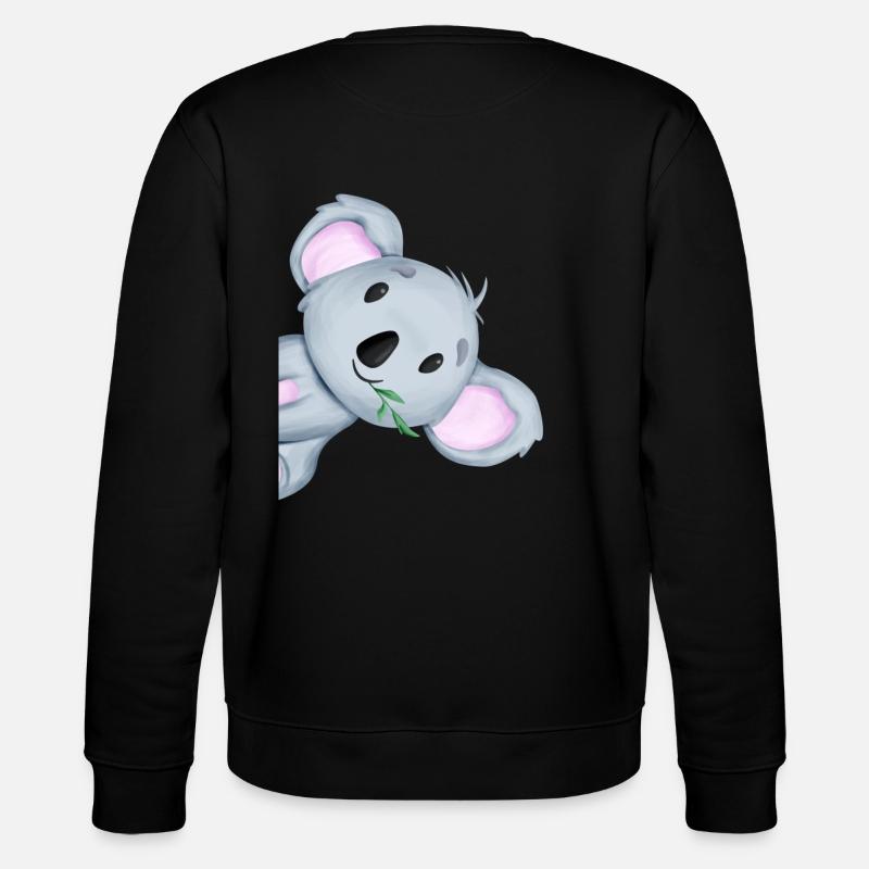 Süßes Koala Australien Geschenk - Stanley/Stella Unisex Bio-Sweatshirt CHANGER  - Schwarz