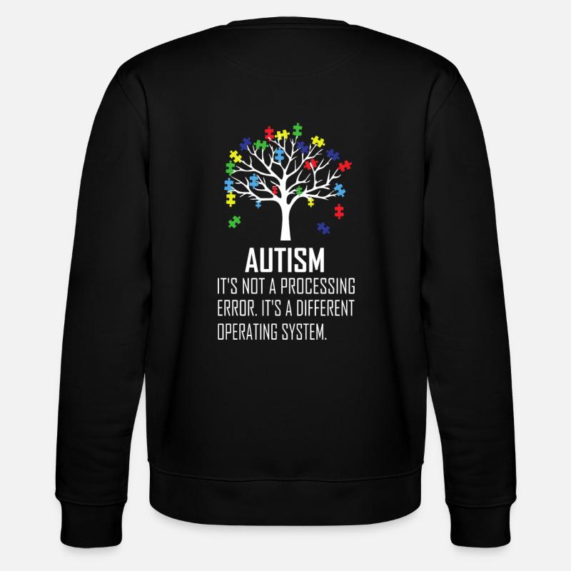 Autismus Awareness Spruch - Stanley/Stella Unisex Bio-Sweatshirt CHANGER  - Schwarz
