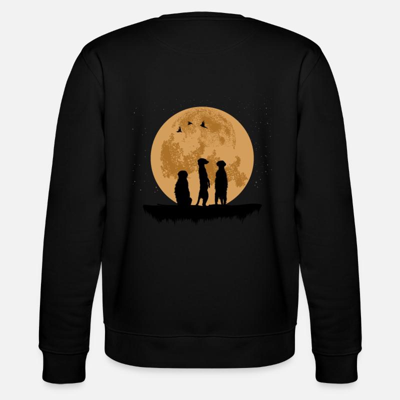 Erdmännchen - Stanley/Stella Unisex Bio-Sweatshirt CHANGER  - Schwarz