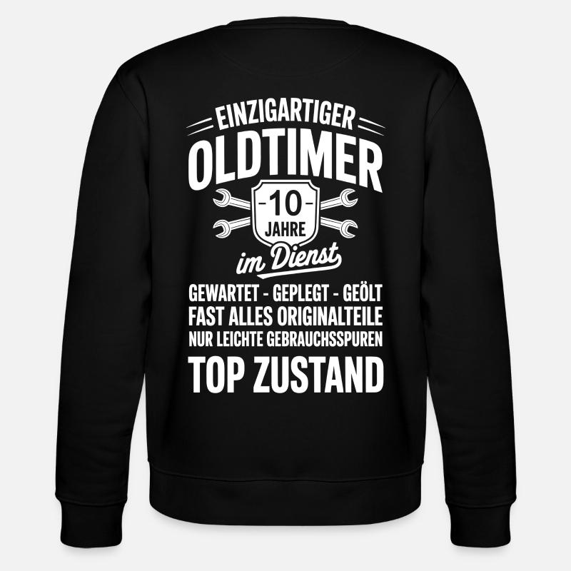 bester Mitarbeiter - Oldtimer Mechaniker - Stanley/Stella Unisex Bio-Sweatshirt CHANGER - Schwarz