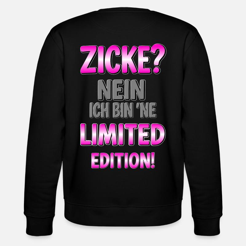 Limitierte Edition Spruch - Stanley/Stella Unisex Bio-Sweatshirt CHANGER  - Schwarz