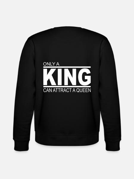 King - Queen - Stanley/Stella Unisex Bio-Sweatshirt CHANGER  - Schwarz