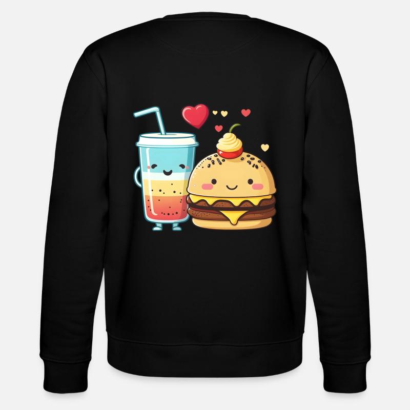 süße Freundschaft - Stanley/Stella Unisex Bio-Sweatshirt CHANGER  - Schwarz