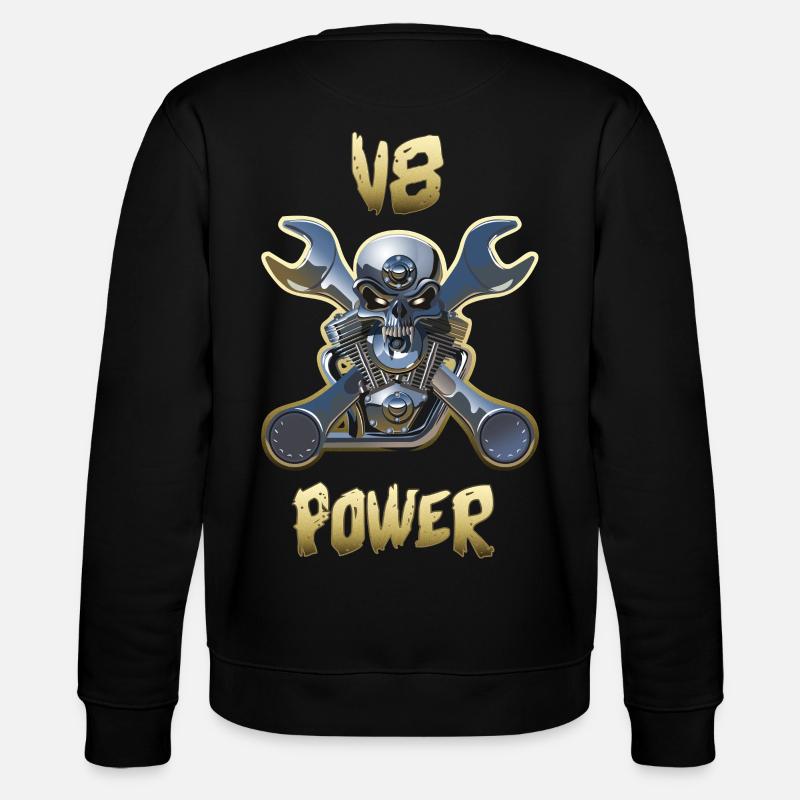 Motor v8 Power Gold - Stanley/Stella Unisex Bio-Sweatshirt CHANGER - Schwarz