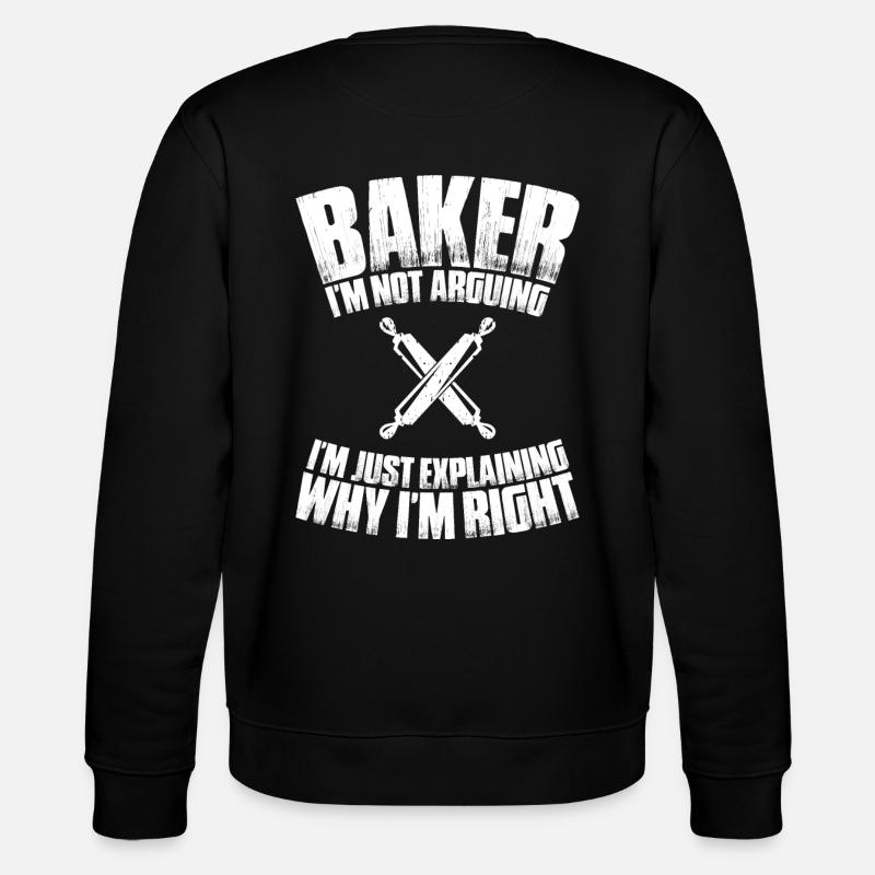 Baker Baking Baker Bakery Baking - Stanley/Stella CHANGER Unisex Organic Sweatshirt - black
