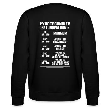 Pyrotechniker Feuerwerk Pyrotechnik Pyrotechnician - Stanley/Stella Unisex Bio-Sweatshirt CHANGER  - Schwarz - Hinten - Marisol (170cm)
