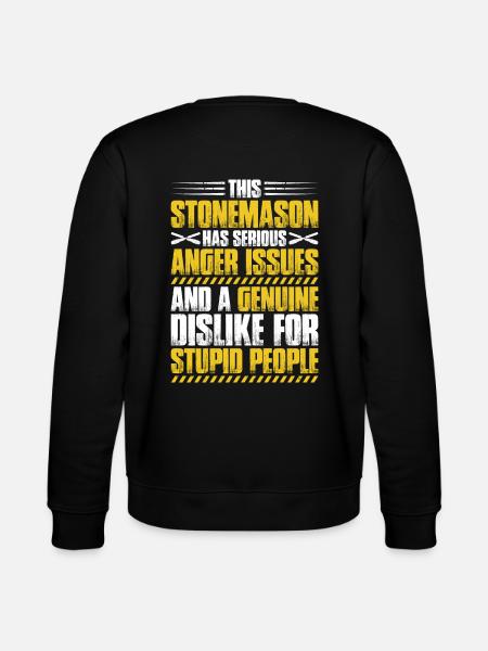 Steinmetz Steinbildhauer Stonemason Stone Mason - Stanley/Stella CHANGER Unisex Organic Sweatshirt - black
