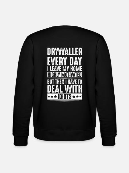 Drywall fitter Drywaller - Stanley/Stella CHANGER Unisex Organic Sweatshirt - black