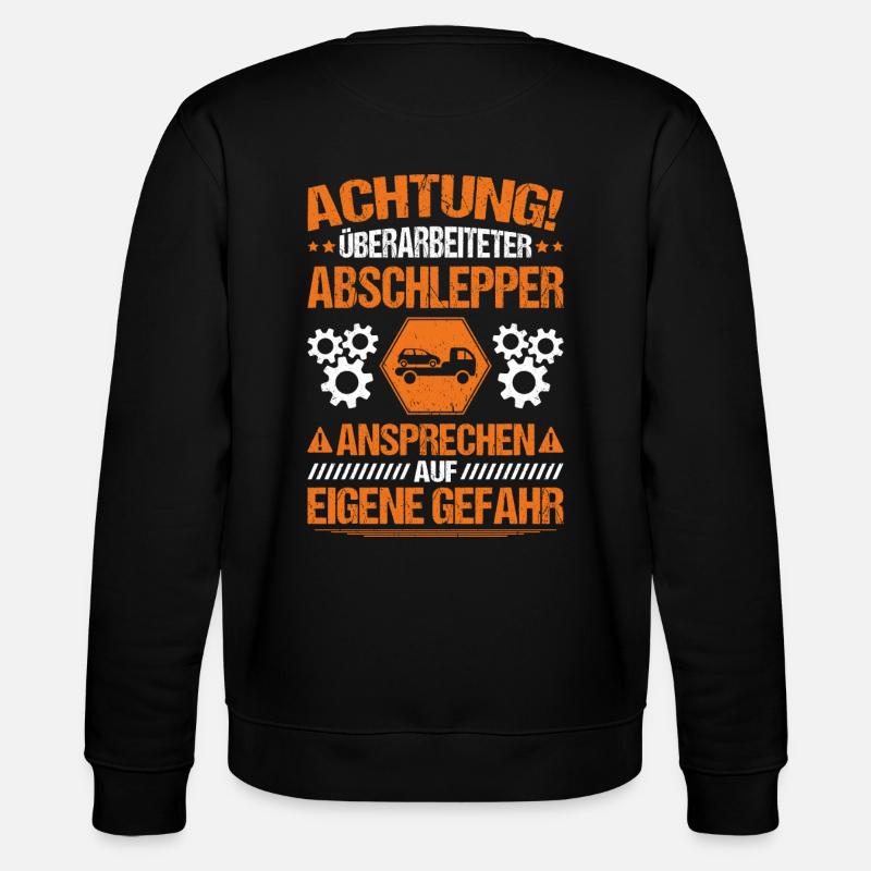 Abschlepper Abschleppdienst Tow Truck Driver - Stanley/Stella Unisex Bio-Sweatshirt CHANGER  - Schwarz