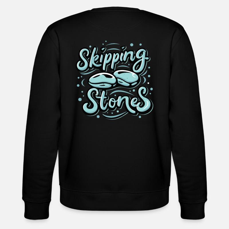 Skipping Stones - Stanley/Stella Unisex Bio-Sweatshirt CHANGER  - Schwarz