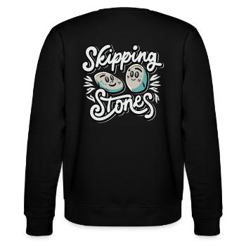 Skipping Stones - Stanley/Stella Unisex Bio-Sweatshirt CHANGER  - Schwarz - Hinten - Marisol (170cm)