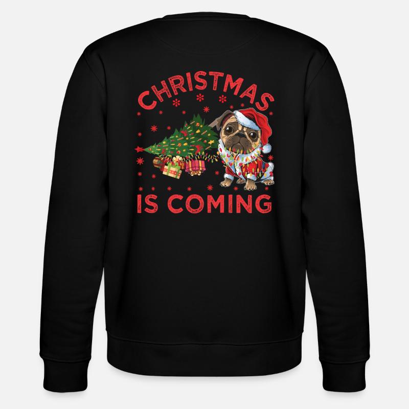 Noël arrive version chien - Sweat bio CHANGER Stanley/Stella Unisexe - noir