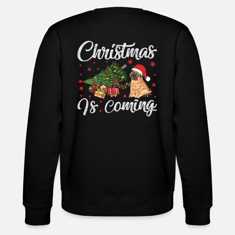 Noël arrive version chien - Sweat bio CHANGER Stanley/Stella Unisexe - noir