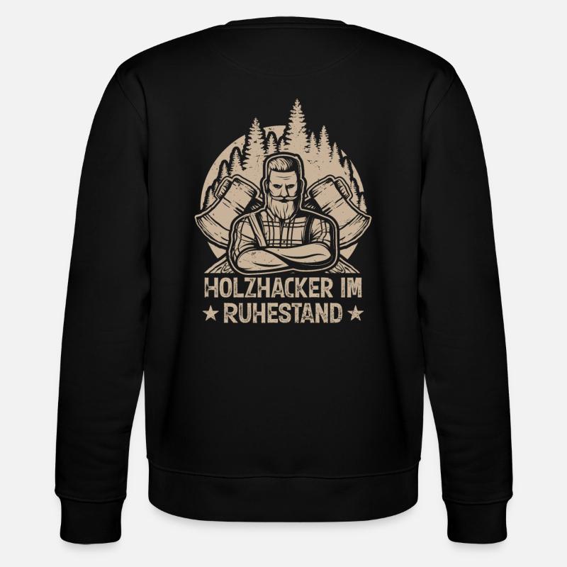 HOLZHACKER IM RUHESTAND - Stanley/Stella Unisex Bio-Sweatshirt CHANGER  - Schwarz