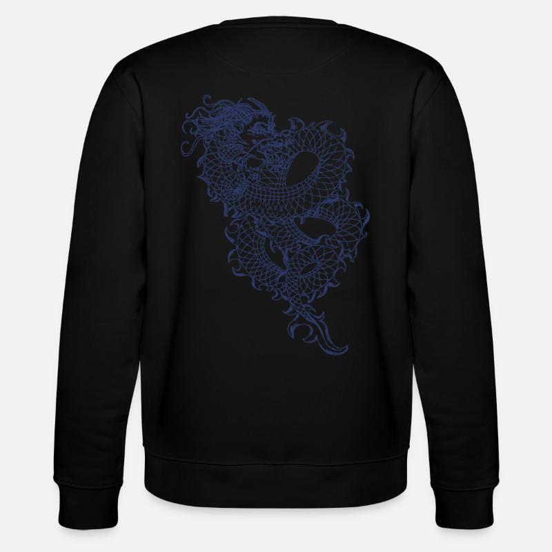 Chinesischer Drache - Stanley/Stella Unisex Bio-Sweatshirt CHANGER  - Schwarz