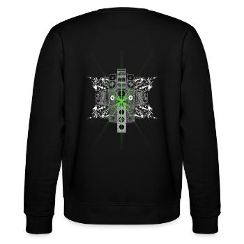 Hardstyle Authority Laser Gabber Jumpstyle Tshirt - Stanley/Stella Unisex Bio-Sweatshirt CHANGER  - Schwarz - Hinten - Marisol (170cm)