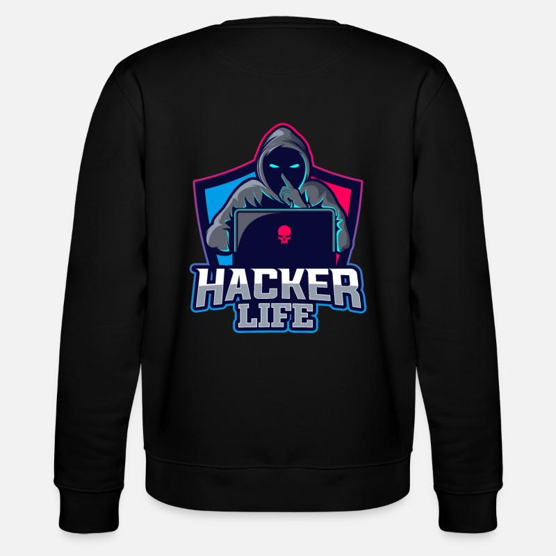 Hacker Life - Stanley/Stella Unisex Bio-Sweatshirt CHANGER  - Schwarz