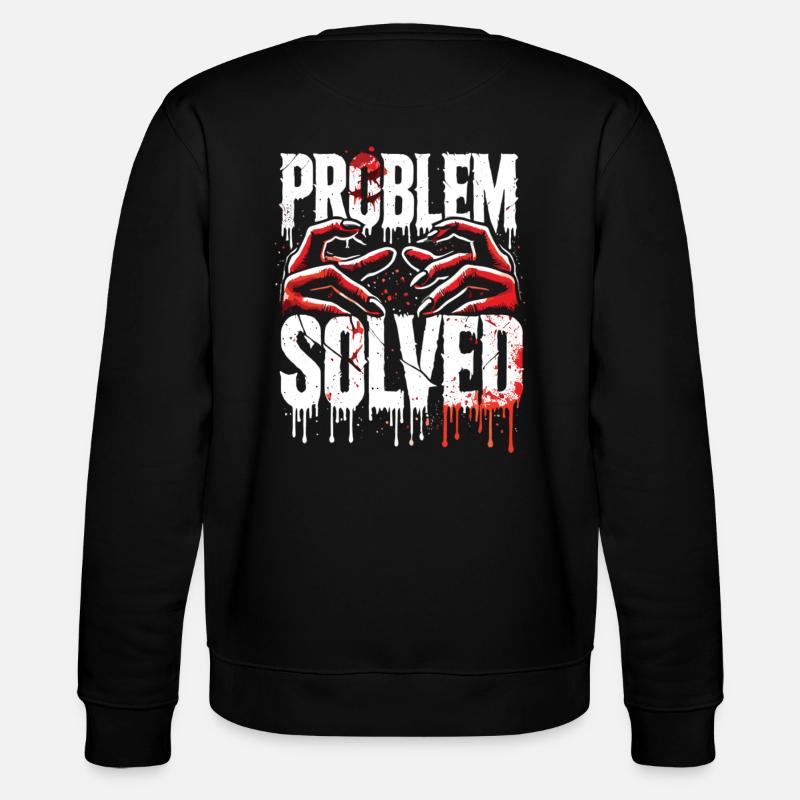 Schockierende Lösung - Problem Solved - Stanley/Stella Unisex Bio-Sweatshirt CHANGER - Schwarz