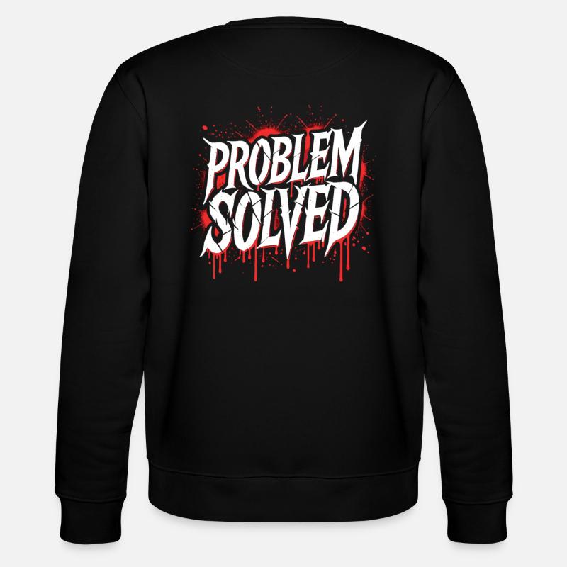 Problem Gelöst - Problem Solved - Stanley/Stella Unisex Bio-Sweatshirt CHANGER - Schwarz