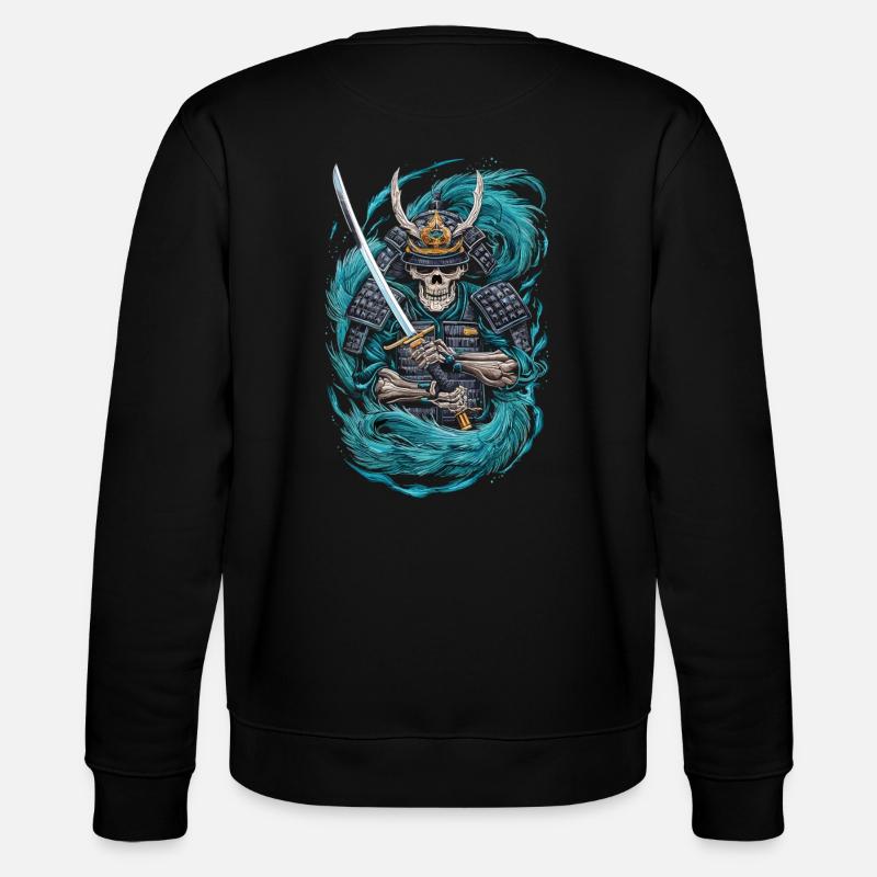 Ghostly Samurai Warrior - Stanley/Stella CHANGER Unisex Organic Sweatshirt - black