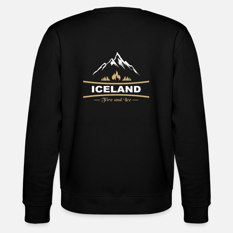 Islande - feu et glace - Sweat bio CHANGER Stanley/Stella Unisexe - noir