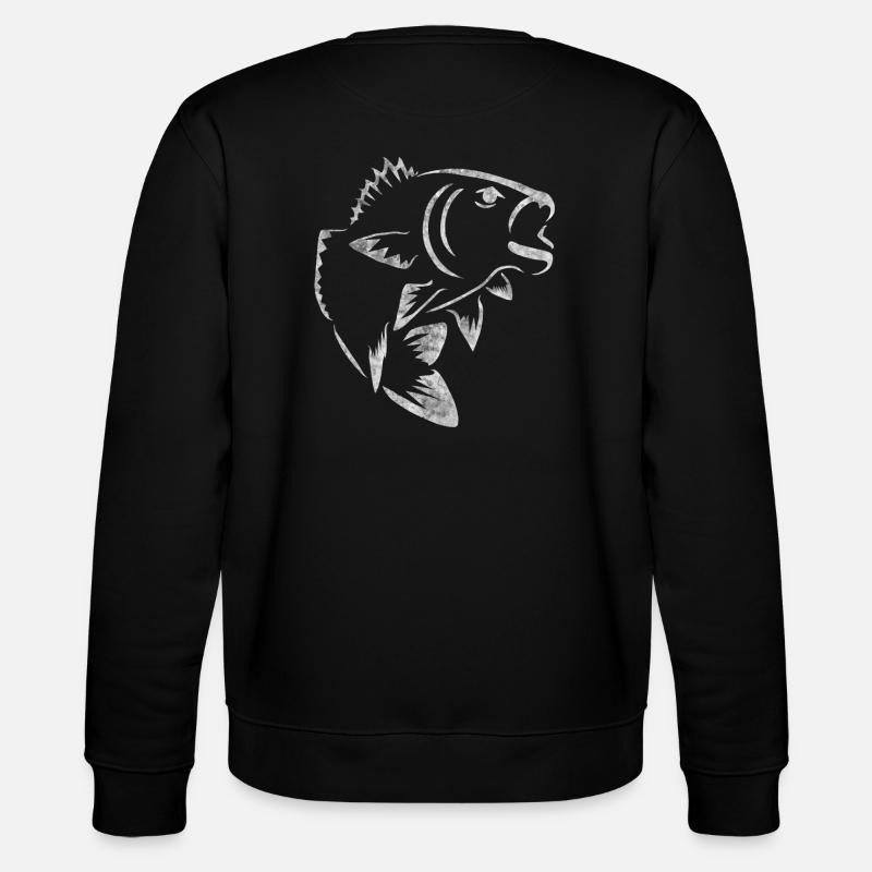 Barsch Angeln - Stanley/Stella Unisex Bio-Sweatshirt CHANGER  - Schwarz