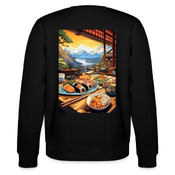 Suhsi für immer - Stanley/Stella Unisex Bio-Sweatshirt CHANGER  - Schwarz - Hinten - Marisol (170cm)