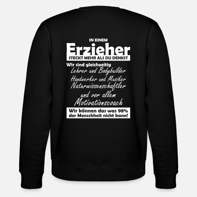 Erzieher - Stanley/Stella Unisex Bio-Sweatshirt CHANGER  - Schwarz