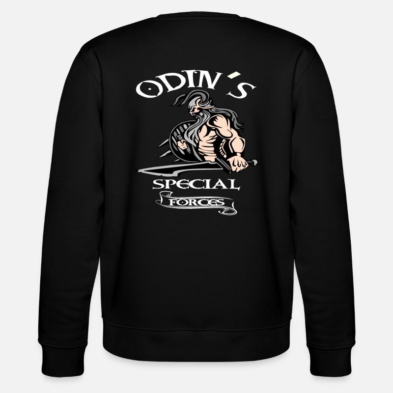Wikinger Odin Walhalla Krieger - Stanley/Stella Unisex Bio-Sweatshirt CHANGER  - Schwarz