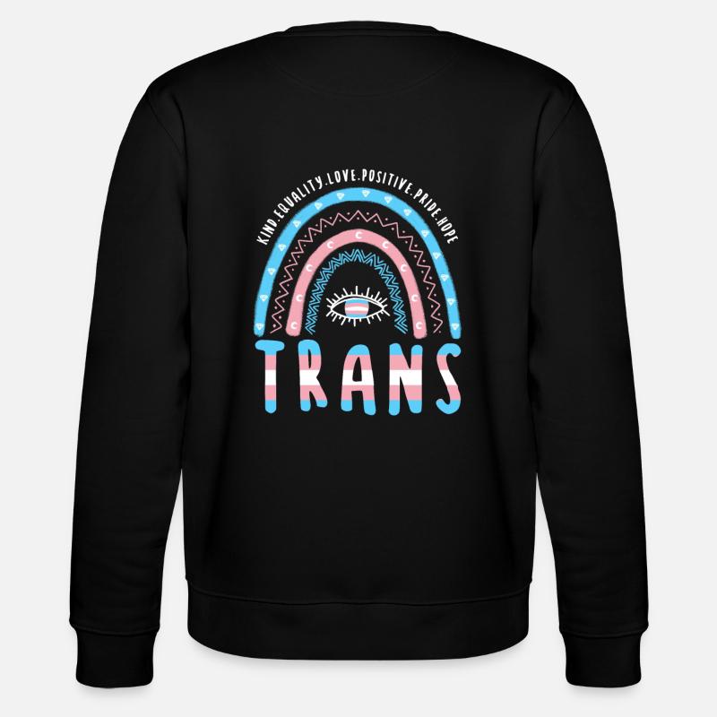 Transgenre Boho Rainbow Trans - Sweat bio CHANGER Stanley/Stella Unisexe - noir